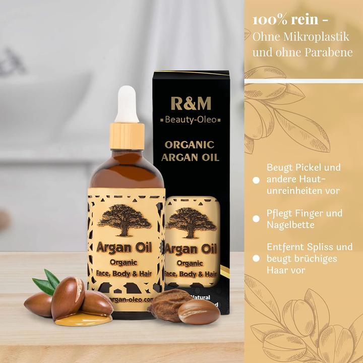 Image du produit R&M Beauty-Oleo Huile d'argan bio (Huile pour le corps, 100 ml)