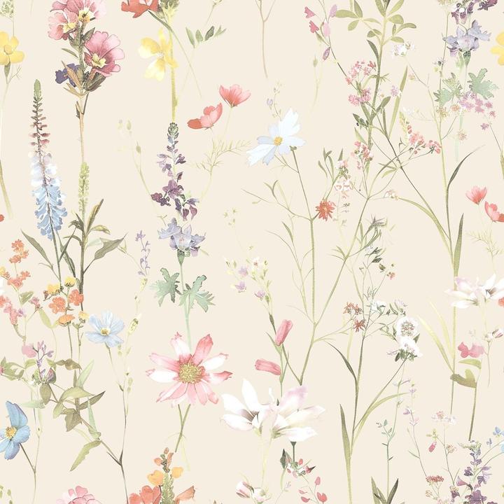 World of Wallpaper Elsie Floral Textured Wallpaper