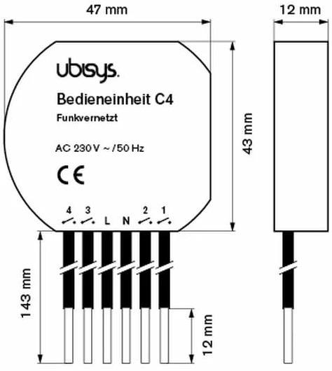 Actual product image Ubisys Control unit C4