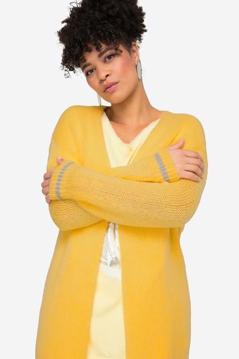 Produktbild Miamoda Strickjacke, Glitzer-Bündchen, offene Form, Langarm (56)
