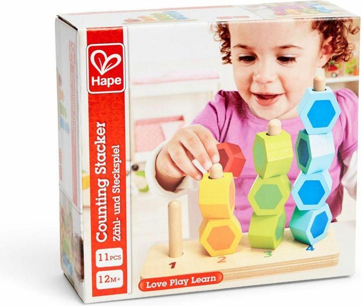 Actual product image Hape Counting and plugging game