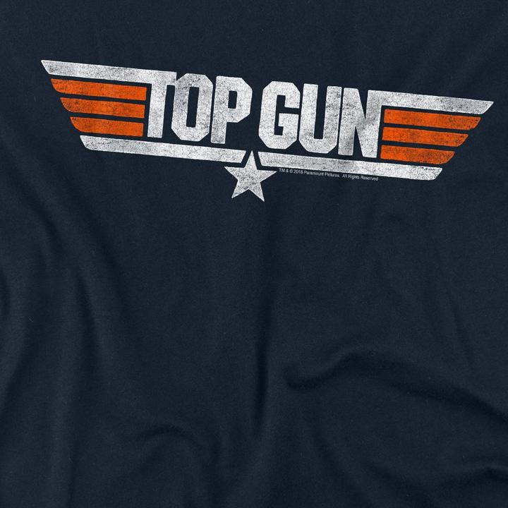 Immagine prodotto Top Gun Maglietta Logo Effetto Invecchiato Adulto Unisex (L)