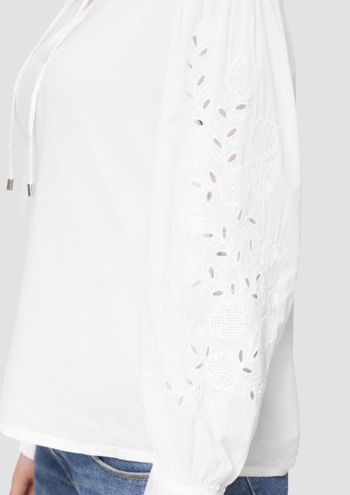 Immagine prodotto S.Oliver Bluse Leichte Baumwollbluse mit Stickerei am Ärmel (42)