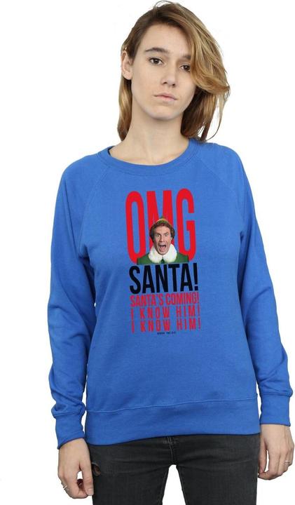 Immagine prodotto Elf OMG Santa I Know Him Felpa Donna (L)
