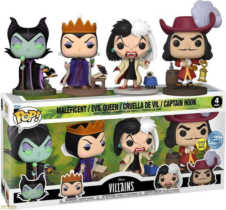 Produktbild Funko Disney Villains POP! Movies Vinyl Figuren 4er-Pack Villains (GW)(EMEA) 9 cm