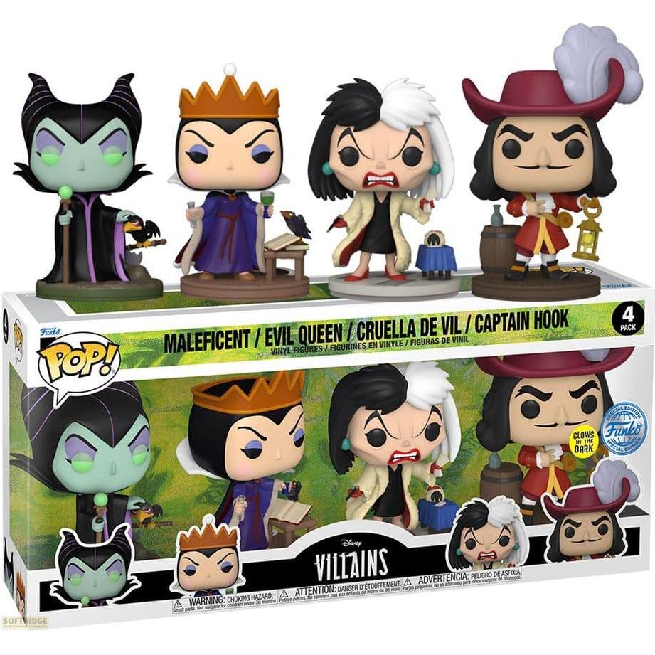 Funko Disney Villains POP! Movies Vinyl Figuren 4er-Pack Villains (GW)(EMEA) 9 cm