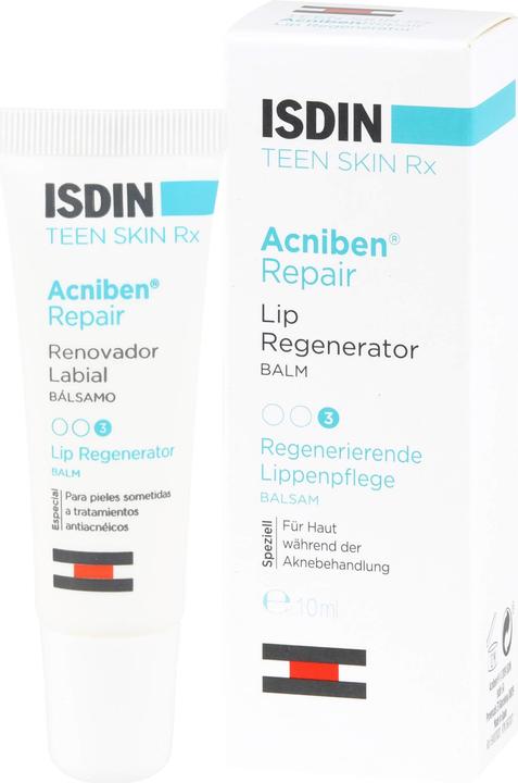 Actual product image Isdin Acniben Repair Lip Balm, 10 ml Cream (Lip cream, 10 ml)