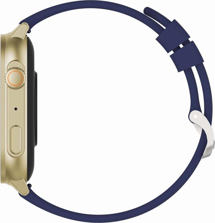 Image du produit Gravity Damen-Smartwatch GT15-11 Marineblaues Silikonarmband + goldenes Armband (46 mm)