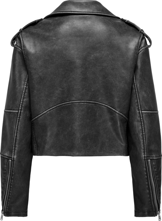 Produktbild Only Bandkragen Ärmelbündchen mit Reissverschluss Bikerjacke Bikerjacke (XL)