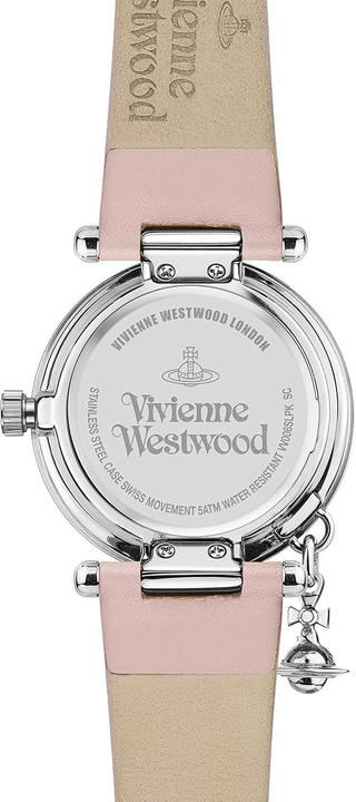 Actual product image Vivienne Westwood Orb Pastelle Ladies Quartz Watch with Silver Dial and Leather Strap