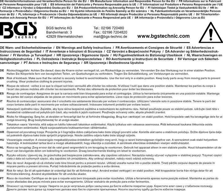 Immagine prodotto BGS Cricchetto reversibile, estensibile, angolato | Uscita quadrata esterna 6,3 mm (1/4") | 210 - 250 mm (1/4")