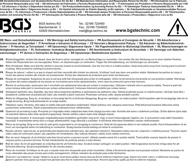 Immagine prodotto BGS Cricchetto reversibile, estensibile, angolato | Uscita quadrata esterna 6,3 mm (1/4") | 210 - 250 mm (1/4")