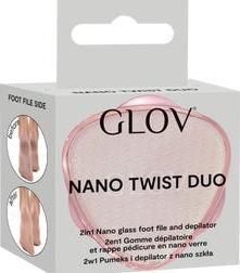 Actual product image Glov Nano Twist Duo 2w1 pumeks i depilator z nano szkła Pink