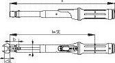 Actual product image Gedore TF-SE300 Torcofix SE 60-300 N.m (1/4", 60 Nm, 300 Nm)