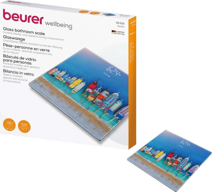 Actual product image Beurer Glass scale GS215 Boats (180 kg)