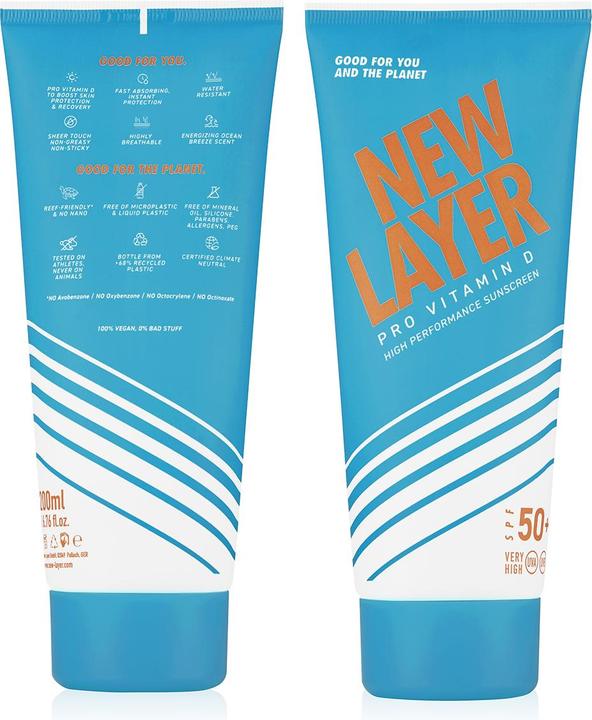 Produktbild New Layer Pro Vitamin D High Performance Sonnencreme LSF50+ (Sonnencreme, SPF 50+, 200 ml, 252 g)