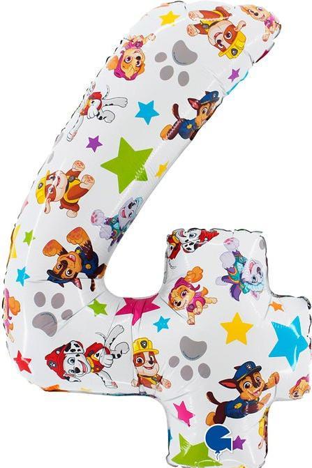 Actual product image Grabo Balloons XL Paw Patrol Zahlen 4 Ballon (1 x)