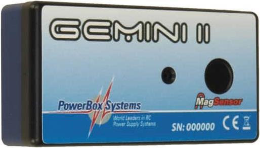 Powerbox Systems Gemini 2 inkl. Sensorschalter, Magnetgeber und Schlüsselanhänger