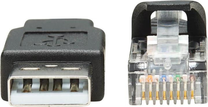 Produktbild Eaton TRIPPLITE USB-A to RJ45 Rollover Console Cable M/M - Cisco Compatible 250 Kbps 6ft. 1,83m Blac (CAT7, 1.83 m)