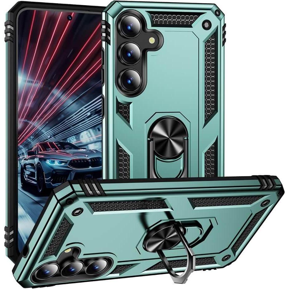 Cover-Discount Galaxy S25 FE - Robustes Back Cover mit Kickstand (Samsung Galaxy S25 FE), Cover smartphone, Verde