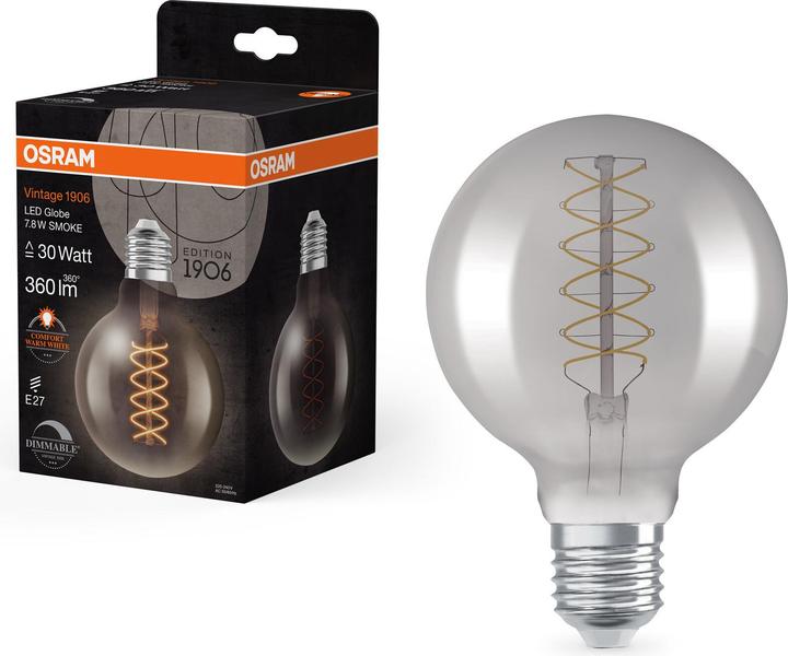 Immagine prodotto Osram Vintage 1906 LED DIM 30 7,8 W/1800 K E27 (E27, 7.80 W, 360 lm, 1 x, G)