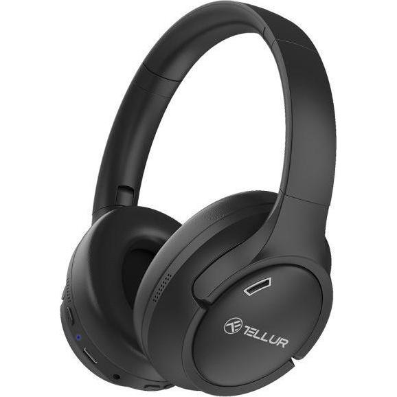 Tellur Vibe Bluetooth-over-ear hoofdtelefoon ANC (ANC, 15 h, Draadloze), Koptelefoon, Zwart