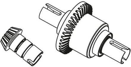 Actual product image Carson X10EB Differential, front complete