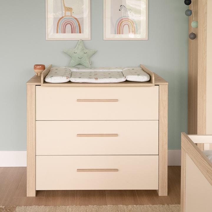 Image du produit Roba Kinderzimmerset Momo (Lit de bébé, Armoires pour enfant, Unité de changement)