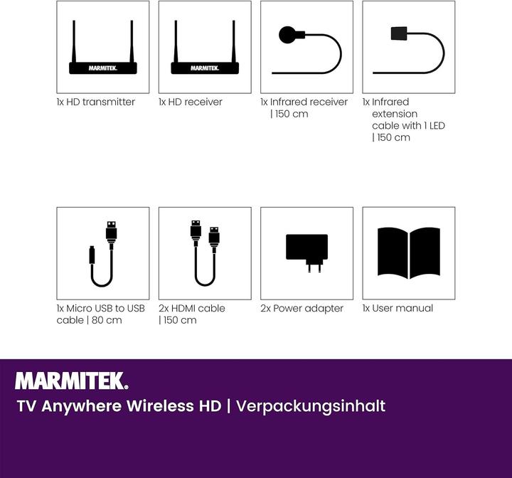 Produktbild Marmitek TV Anywhere Wireless HD (50 m, HDCP)
