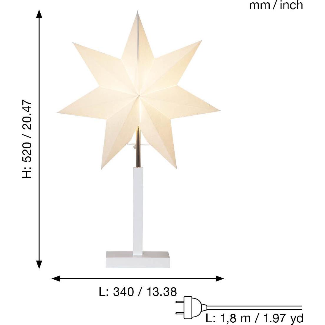 Thumbnail - Star Trading, Weihnachtsdeko, Tischstern Karo