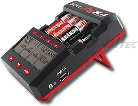 Produktbild Hitec Ladegerät DC Multicharger X4 AA/AAA Advance - via Smartphone App programmierbar
