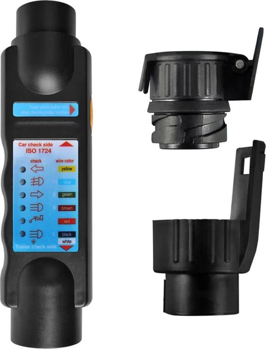 Actual product image ProPlus Plug tester 7-pole set with 2 adapters in blister pack