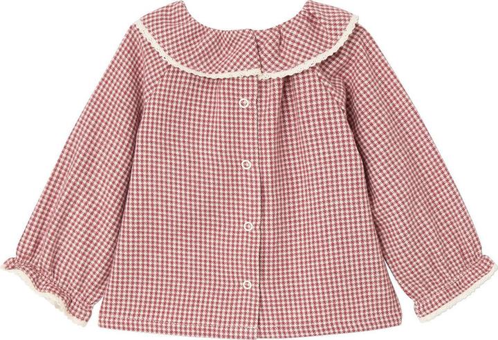 Produktbild Vertbaudet Mädchen Flanellbluse mit Vichykaro und Rüschenkragen (62)