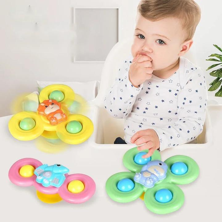 Immagine prodotto Activity Board 3PCS Ventosa Spinner Giocattolo da bagno per bambini Sensoriale per alleviare lo stress Giocattoli
