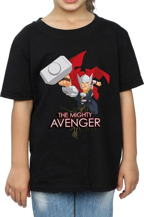 Actual product image Girls Thor The Mighty Avenger Cotton T-Shirt (128)