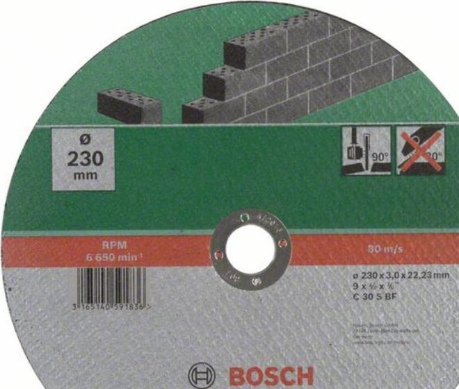 Produktbild Bosch Zubehör Trennscheibe gerade, Stein D= 230 mm