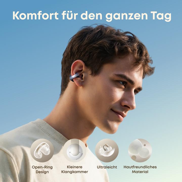 Actual product image Anker Soundcore AeroClip blue (ANC, 8 h, Wireless)