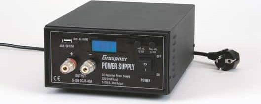 Produktbild Graupner Netzgerät 40A regelbar 5-15V mit USB Anschluss