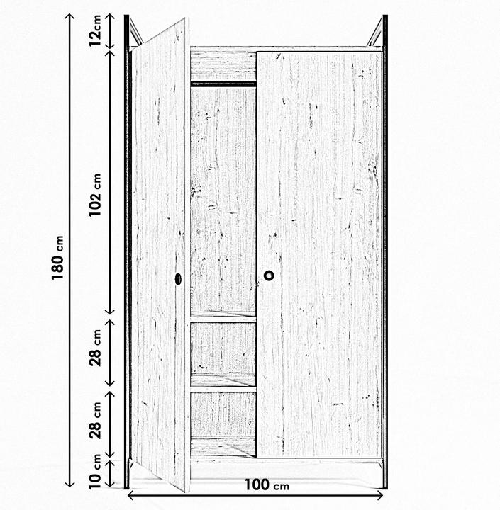 Immagine prodotto Kalune Design Brendan (100 x 180 x 40 cm)