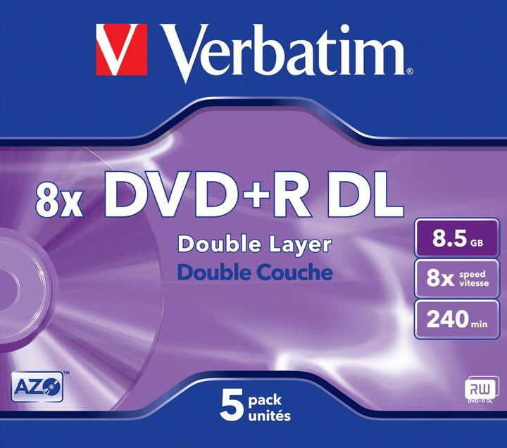 Image du produit Verbatim Dvd+R dl (5x)