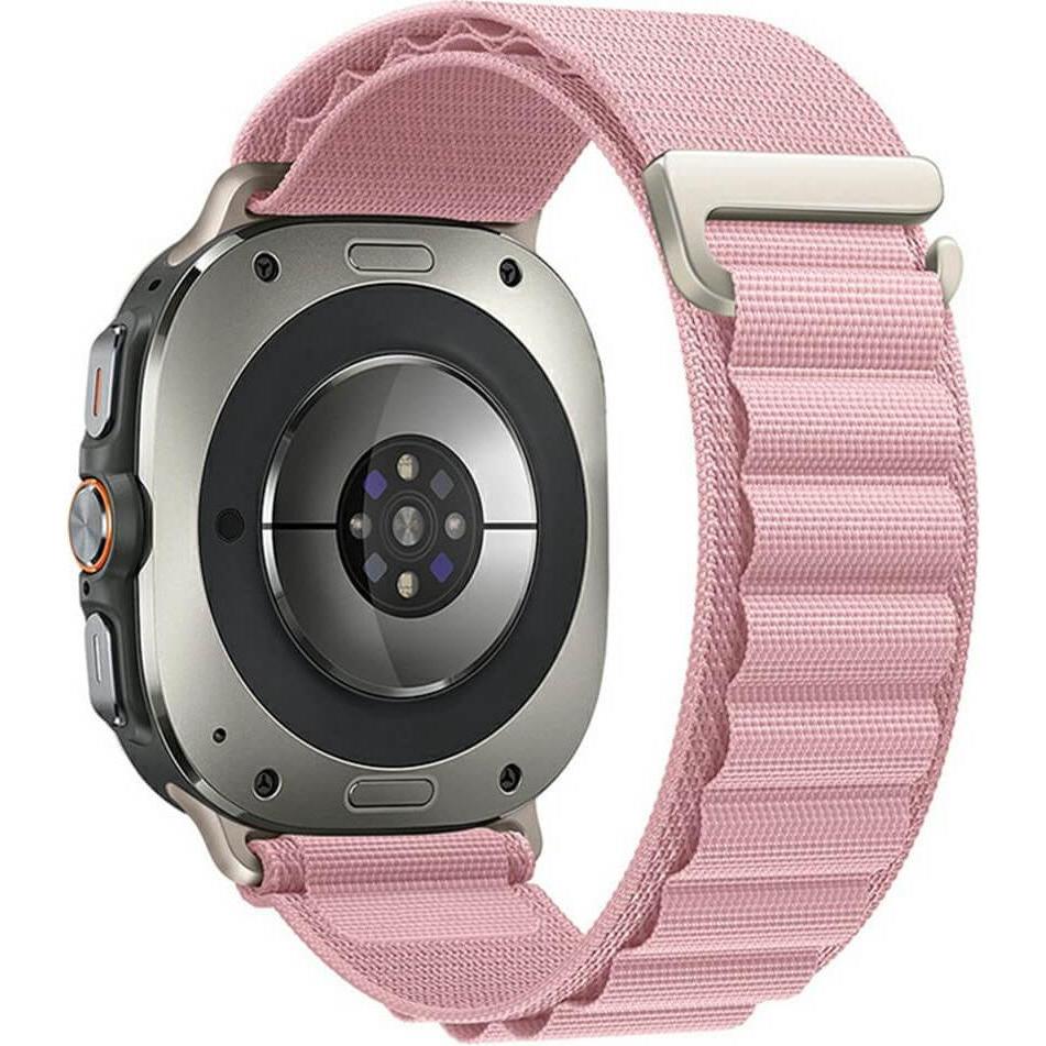 Cover-Discount Galaxy Watch Ultra (47mm) - Nylon Stoff Ersatz Armband (Nylon, Galaxy Watch Ultra), Uhrenarmband, Rosa