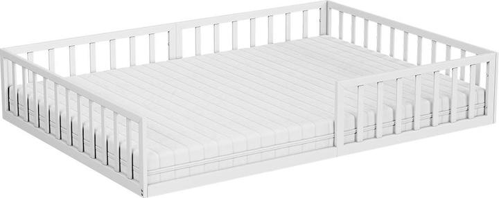 Produktbild VitaliSpa Bodenbett aus Metall Minno, Weiss, 140x200 mit Matratze (140 x 200 cm)