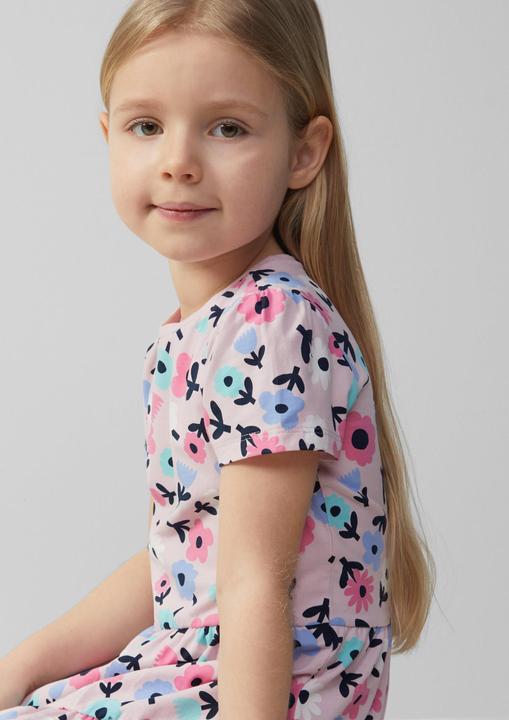Produktbild S.Oliver Kleid Ausgestelltes Stufenkleid mit Puffärmeln (104)