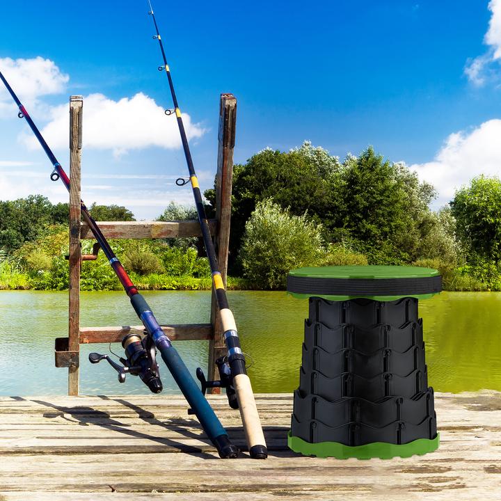 Actual product image Relaxdays telescopic stool