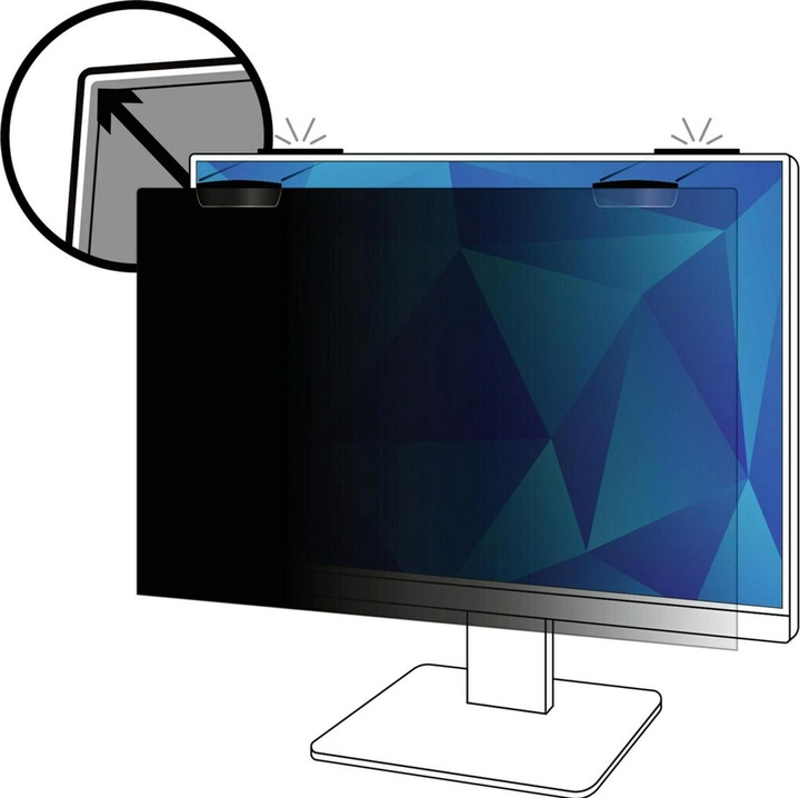 Actual product image 3M Privacy filter PF245W9EM (24.49", 16 : 9)