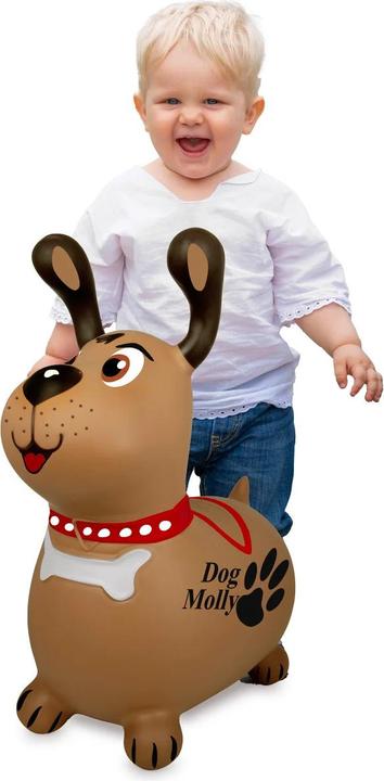 Immagine prodotto Braun Hüpftier Dog Molly mit Pumpe