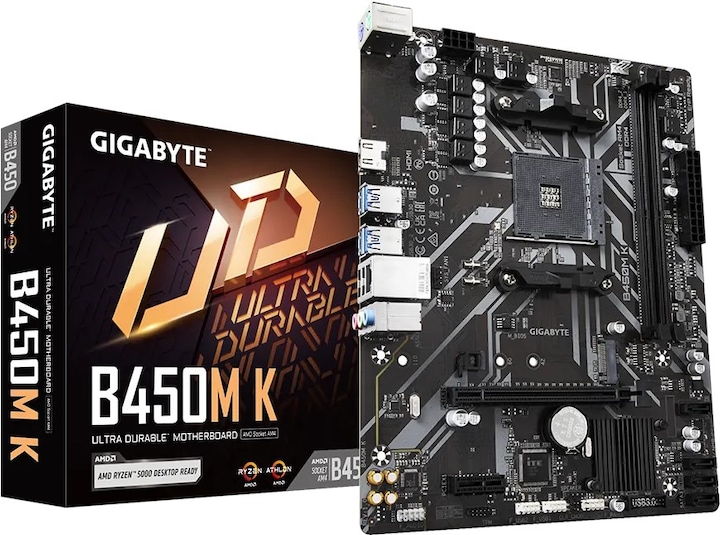 Gigabyte GBT AMD AM4 B450M K (AM4, AMD B450, mATX)