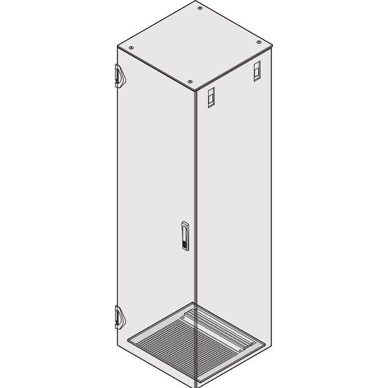 Schroff PIASTRA DI BASE 600B 300T IP55 KABELEING., Accessori per armadio rack, Grigio