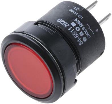 Actual product image EAO Full face red illum plugin swit,24V,IP67