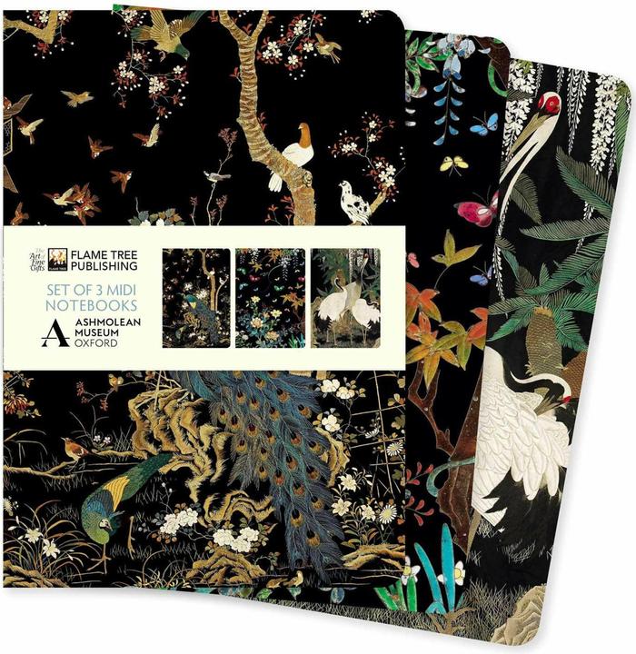 Actual product image Ashmolean Museum Set of 3 Midi Notebooks (A5, Lined, Soft cover)